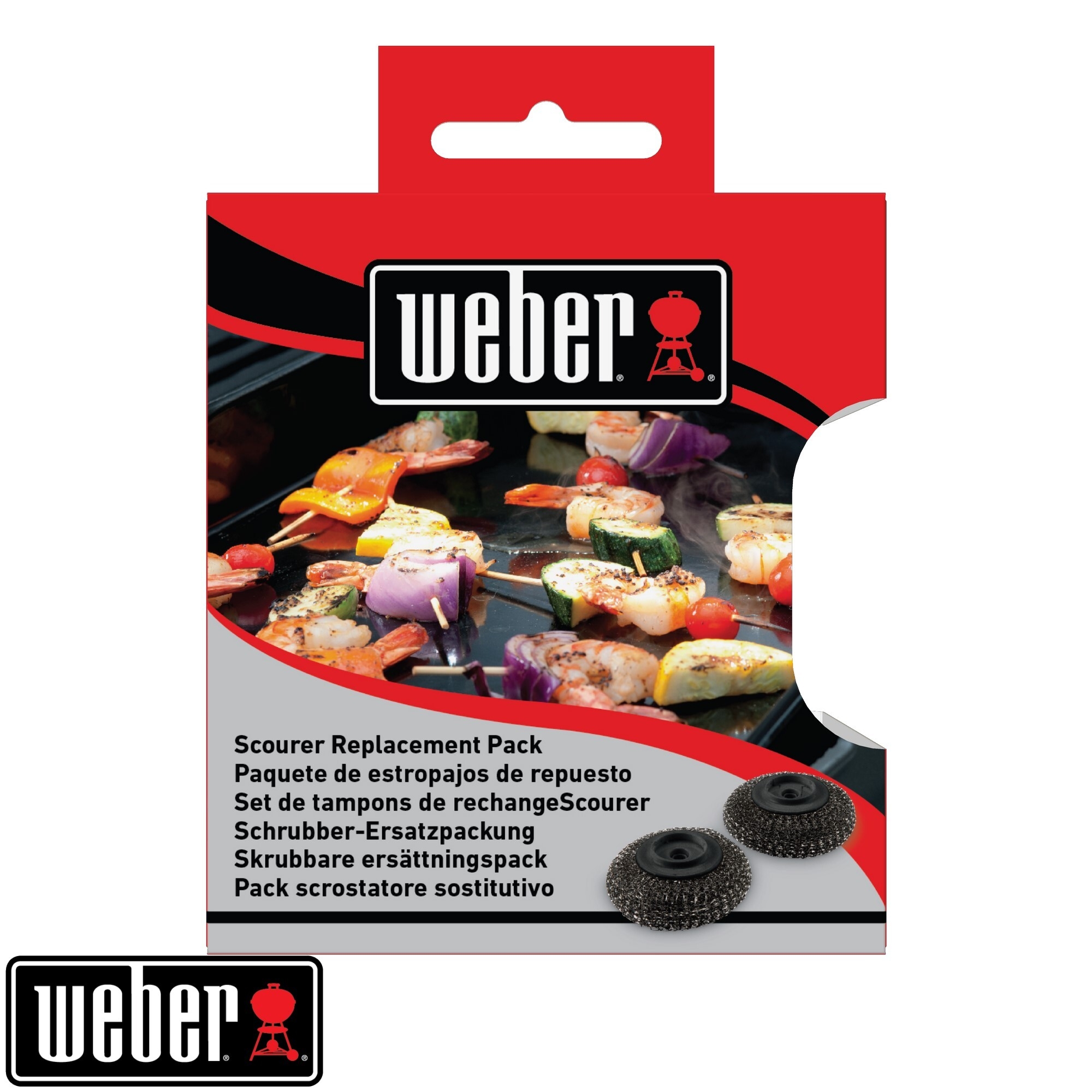 Weber Plancha-Spülbürste Ersatzkopf passend für 6209