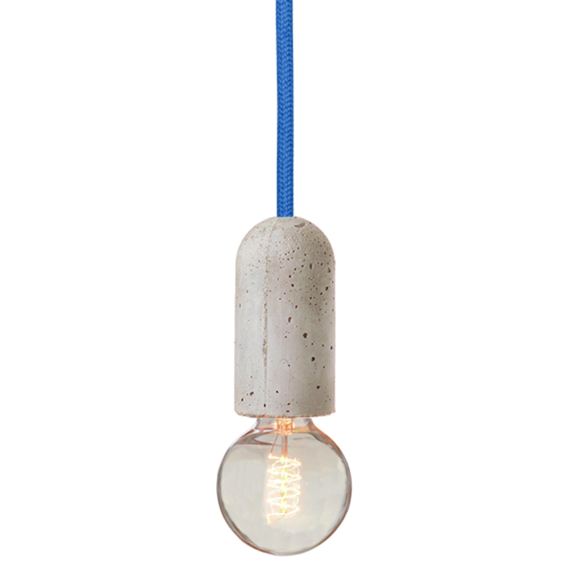 Nud Lampenfassung Beton Blau Nud Lampenfassung Beton Blau