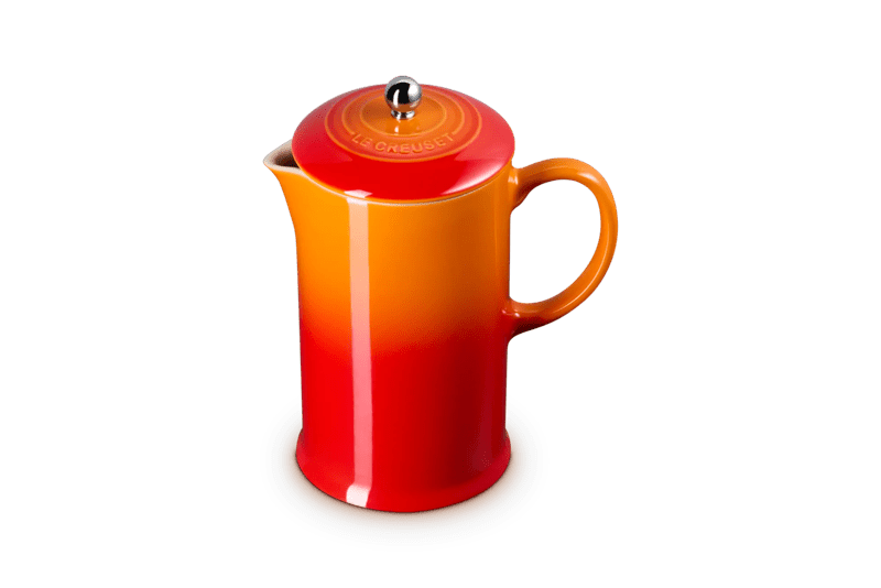 Le Creuset Kaffeebereiter aus Steinzeug  1L Ofenrot