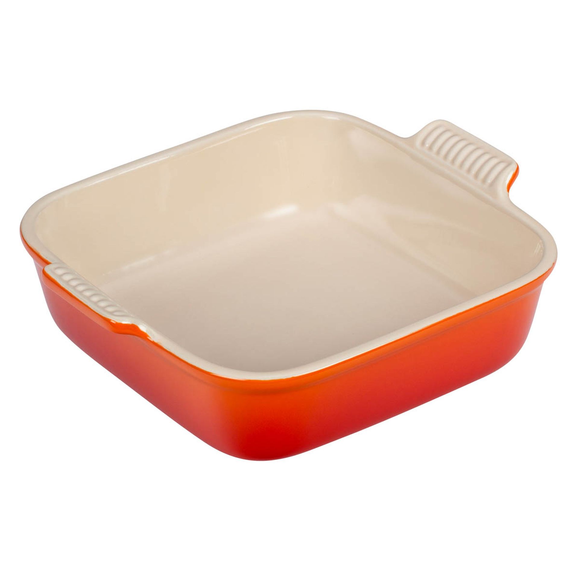 Le Creuset Auflaufform Tradition quadratisch 23 cm Ofenrot