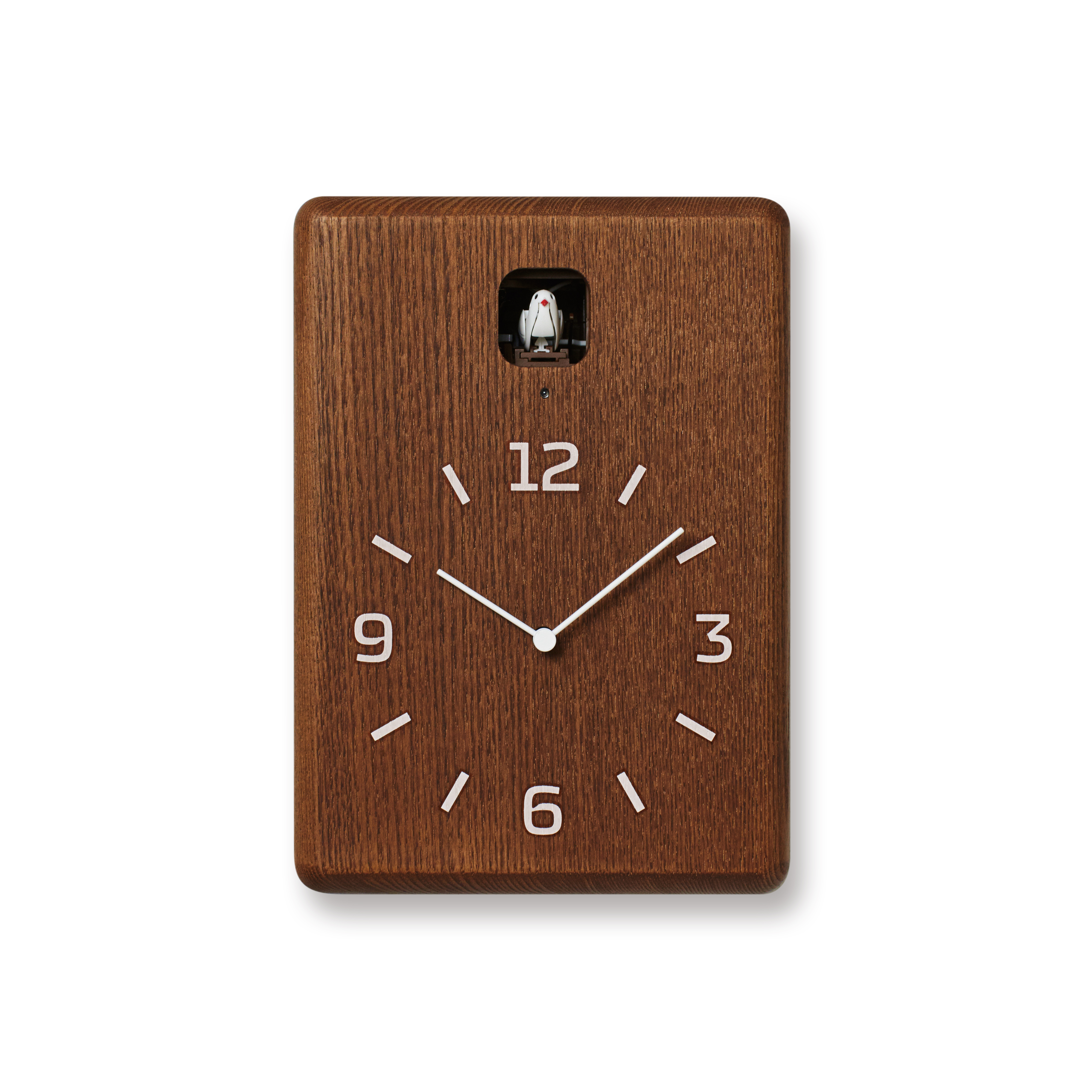 Lemnos Wanduhr CUCU / dark brown Lemnos Wanduhr CUCU / dark brown