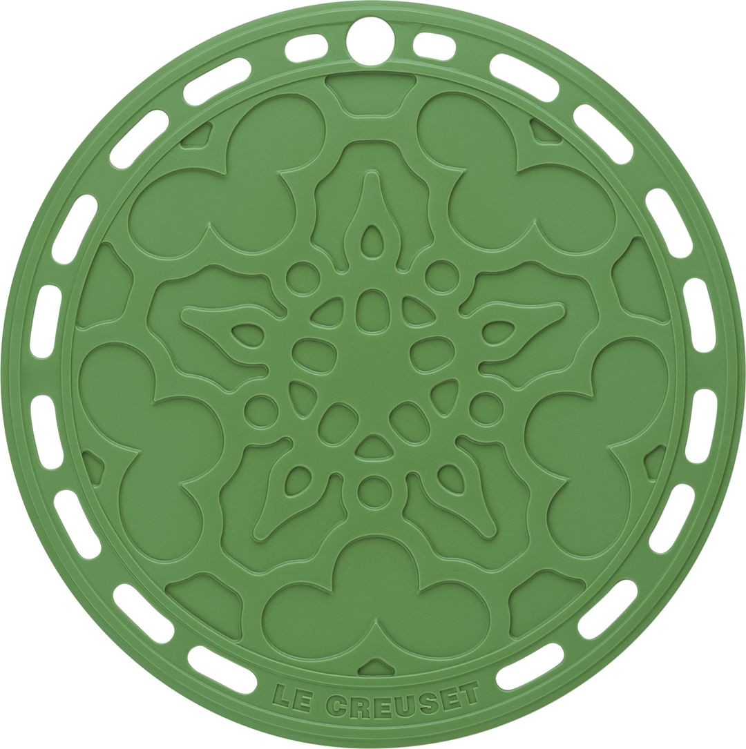 Le Creuset Silikonuntersetzter Tradition Bamboo Green