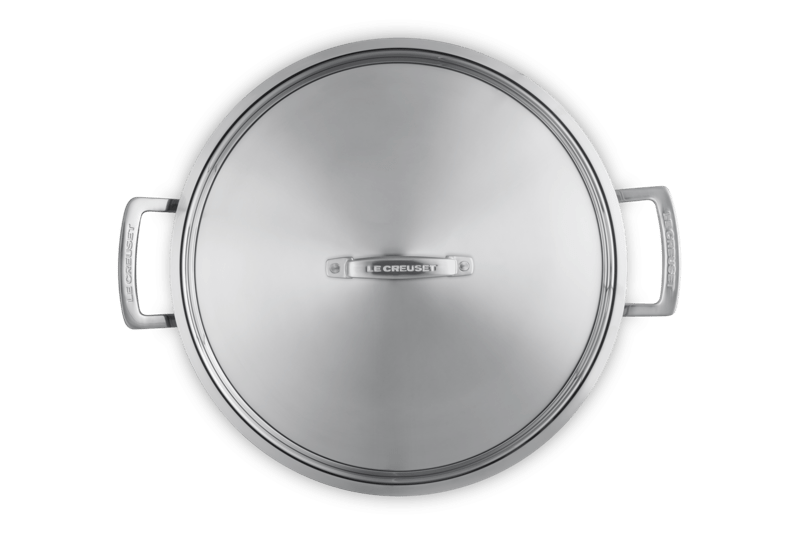 Le Creuset 3-ply Profipfanne mit Deckel 30 cm