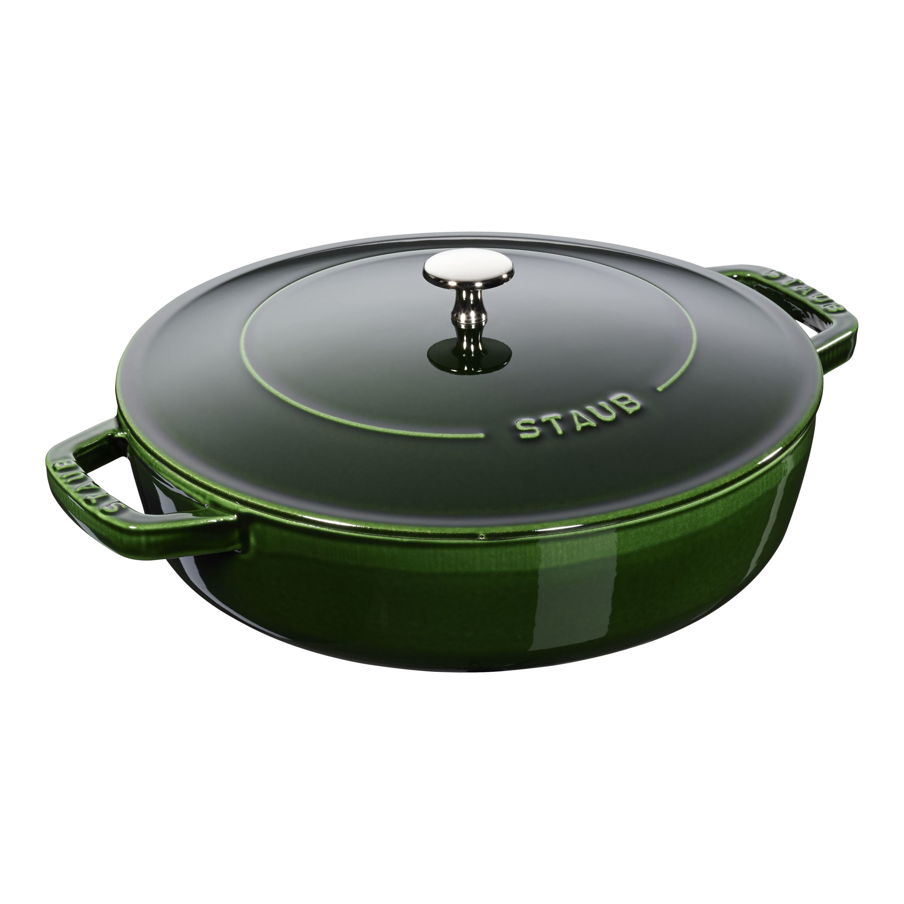 Staub Braisers Bräter mit Chistera Drop-Structure 24 cm, Gusseisen