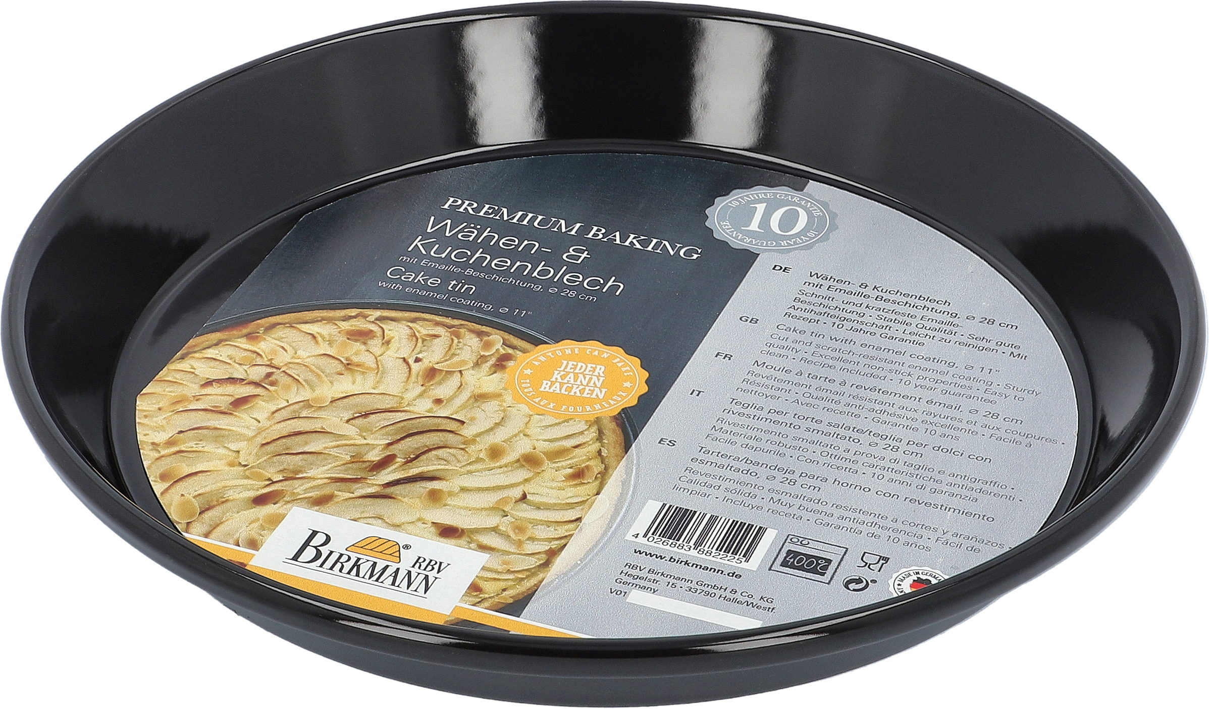 Birkmann Premium Baking, Wähen-/ Kuchenblech, 28 cm, mit Em