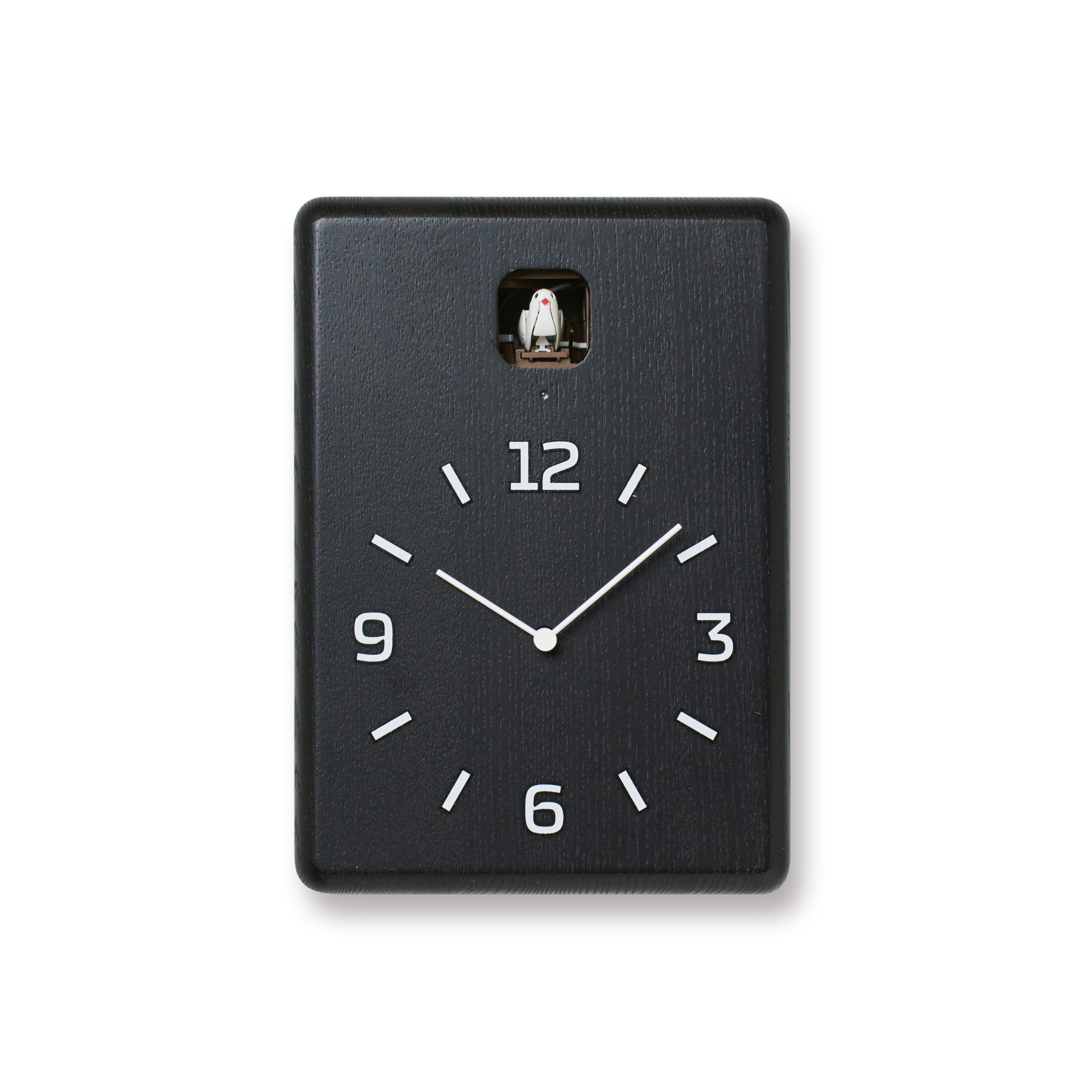 Lemnos Wanduhr CUCU / black