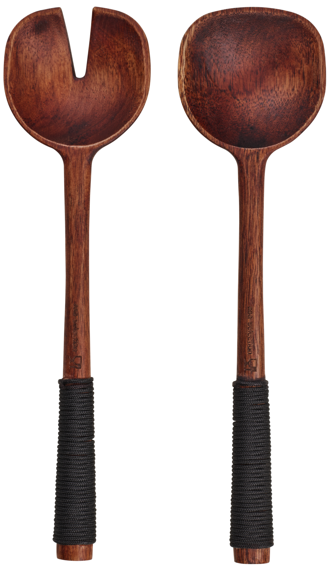 ASA Salatbesteck mit schwarzem Nylongriff wood ASA Salatbesteck mit schwarzem Nylongriff wood