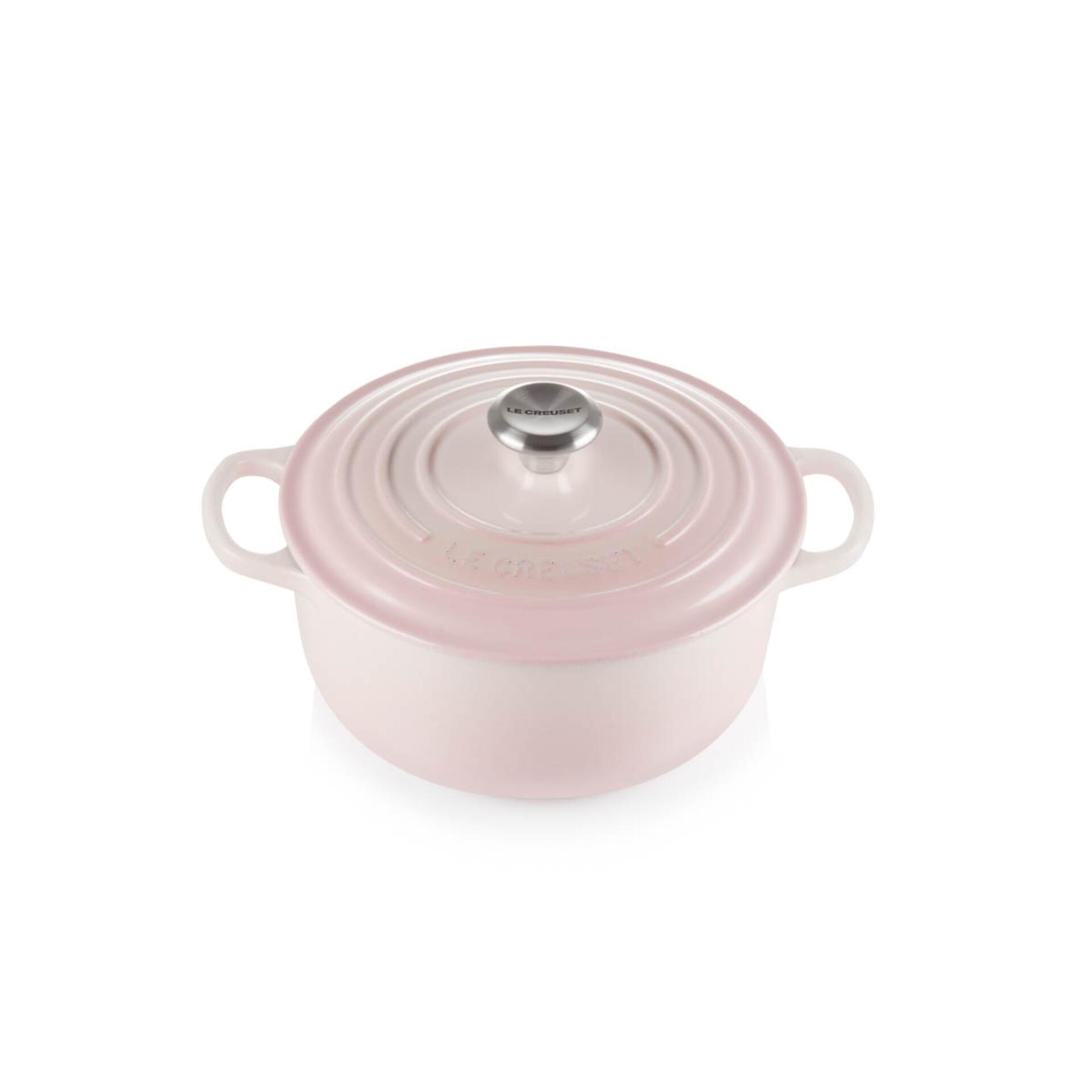 Le Creuset Bräter Signature 24 cm Shell Pink rund