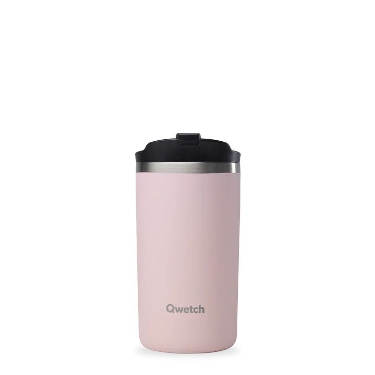 QWETCH Isolierbecher Edelstahl pastell rosa 350ml Ø 7 cm pastellrosa