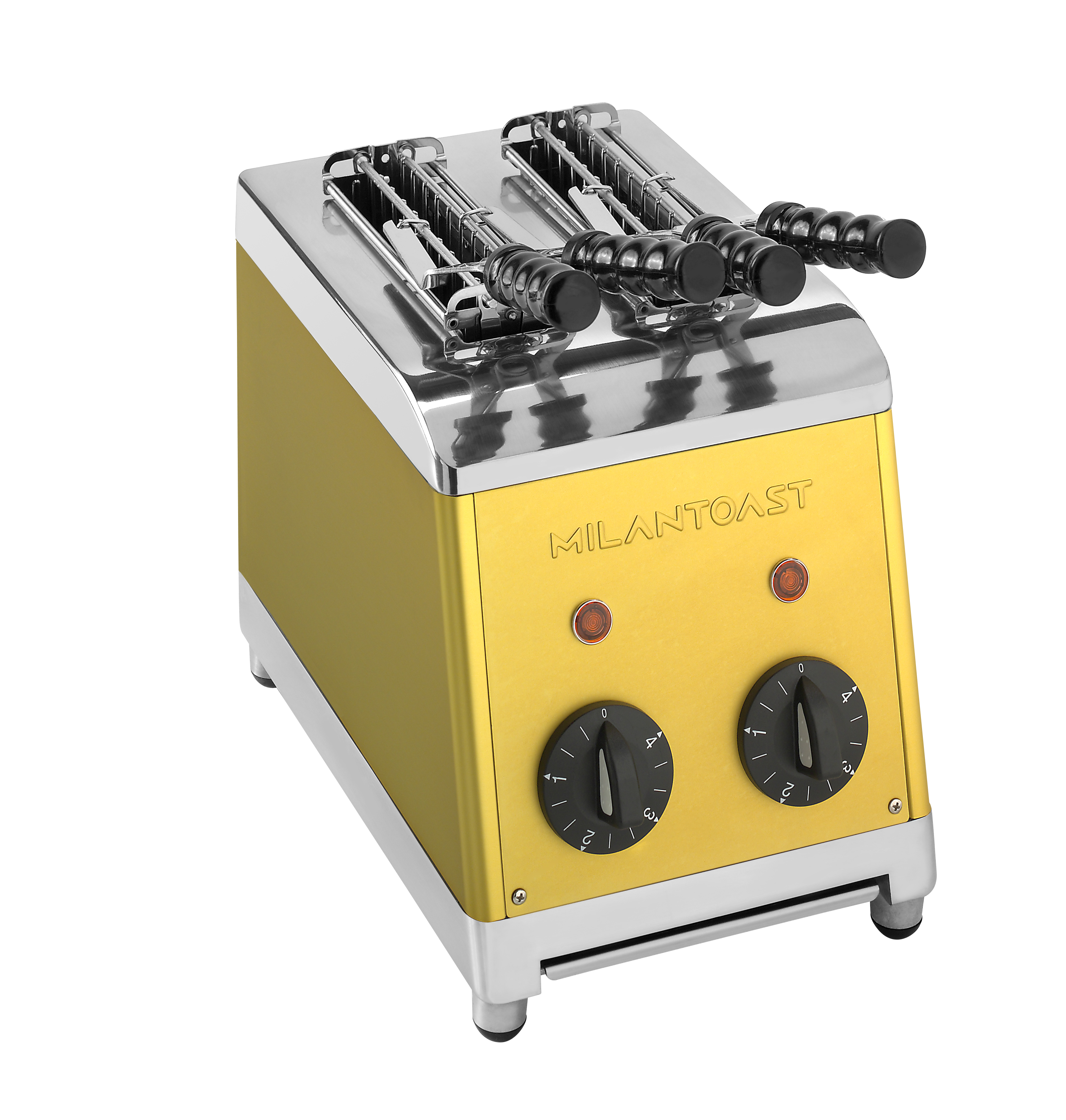 Milantoast klassischer Sandwichtoaster mit Zangen gold