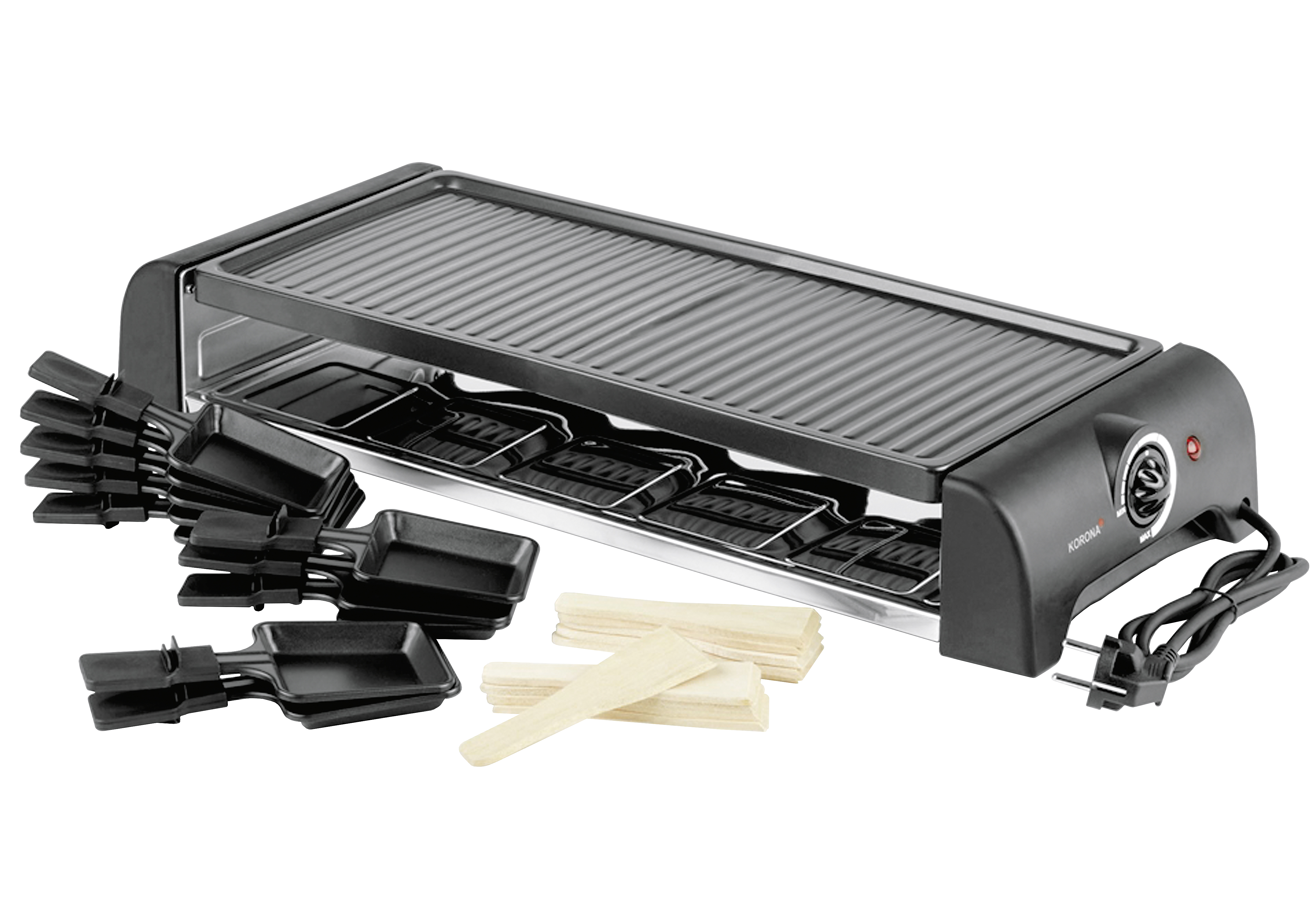 KORONA 45060 Raclette Grill 10er 1.500Watt schwarz