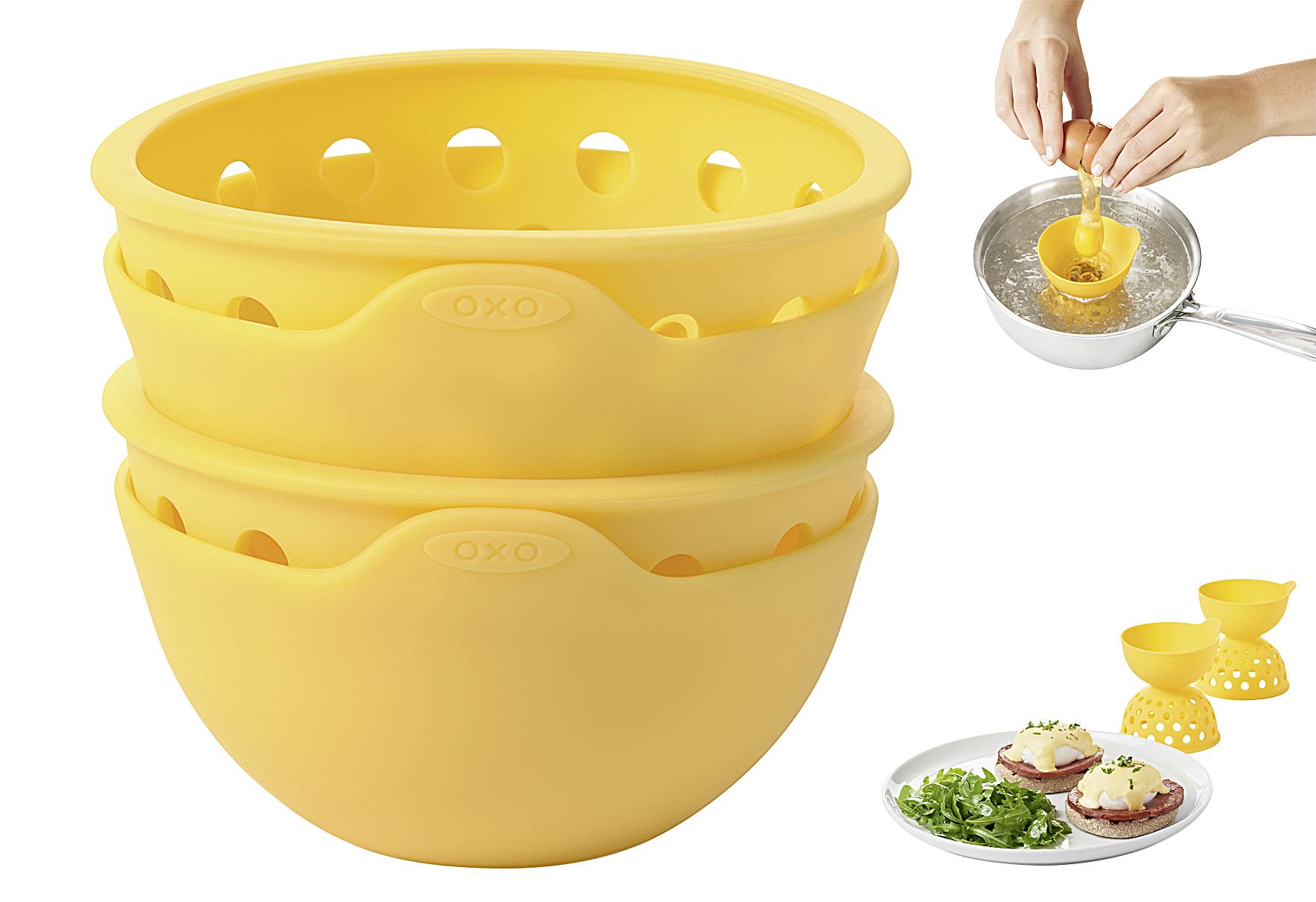 OXO Eier-Pochierer Set "Good Grips" Ø 7 cm gelb