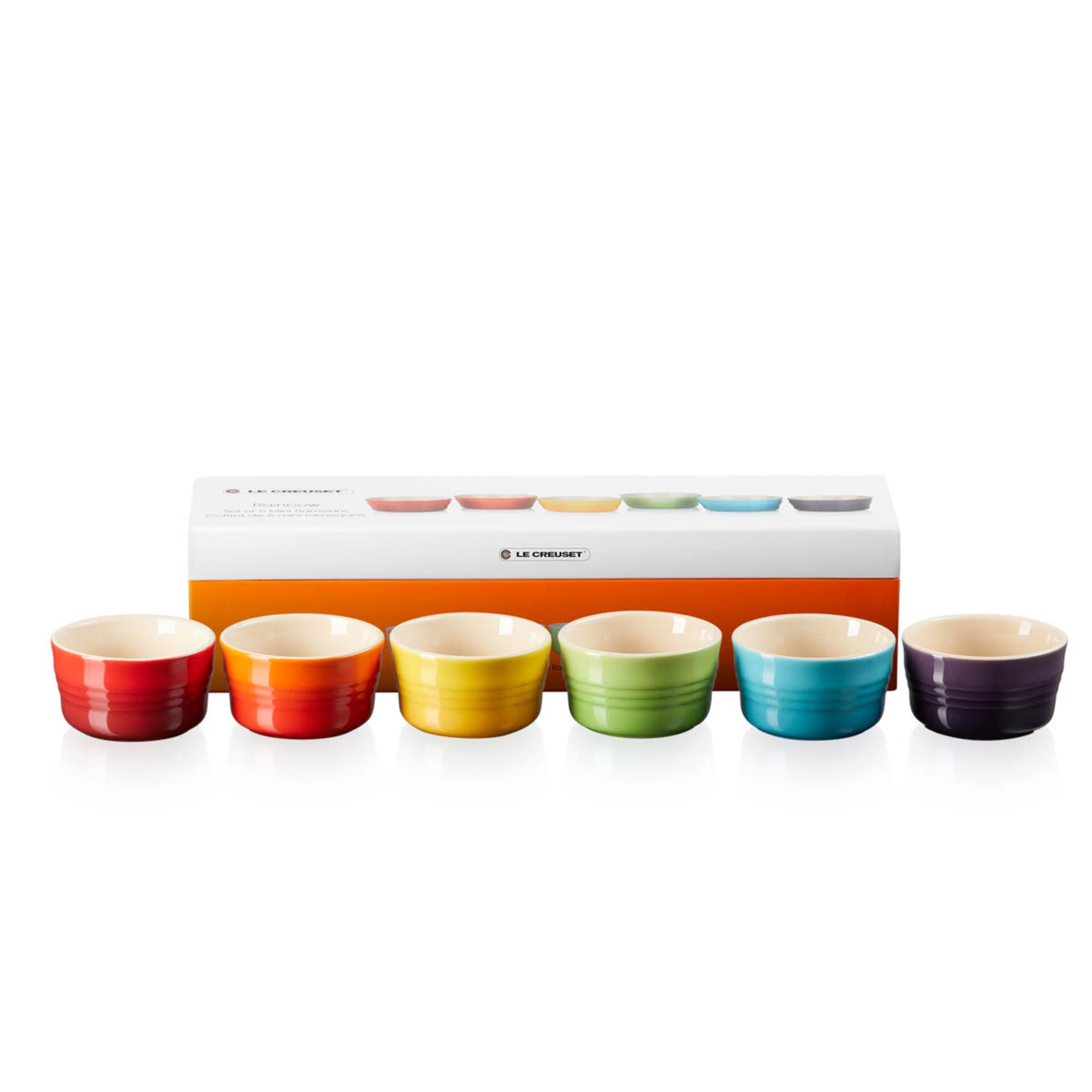 Le Creuset Mini Förmchen 6er-Set Regenbogen