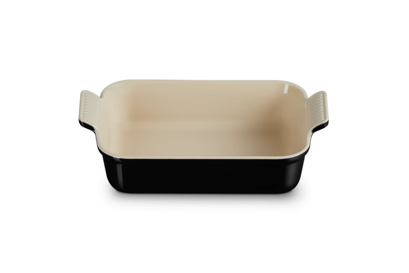 Le Creuset Auflaufform Tradition rechteckig 26 cm Schwarz Matt