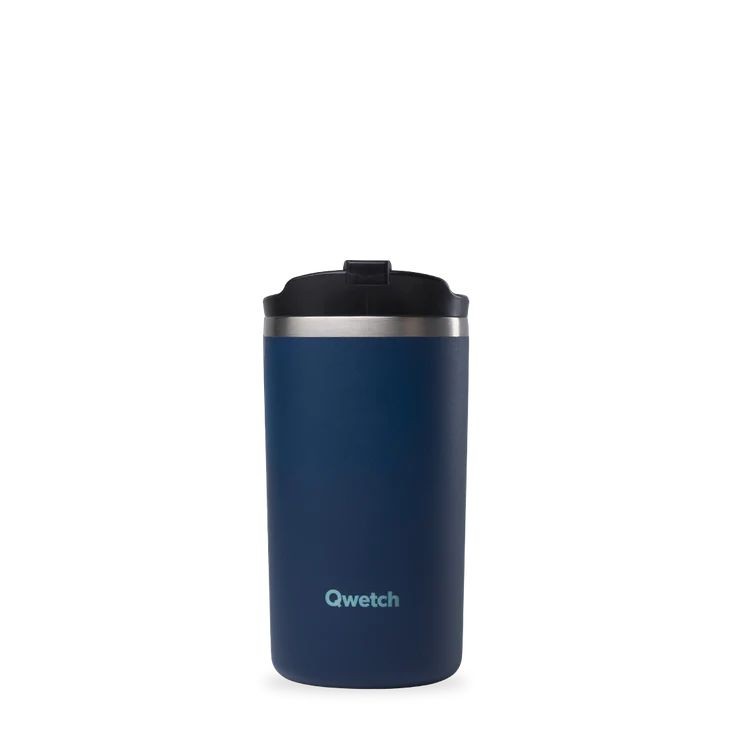 QWETCH Isolierbecher Edelstahl granit nachtblau 350ml Ø 7 cm