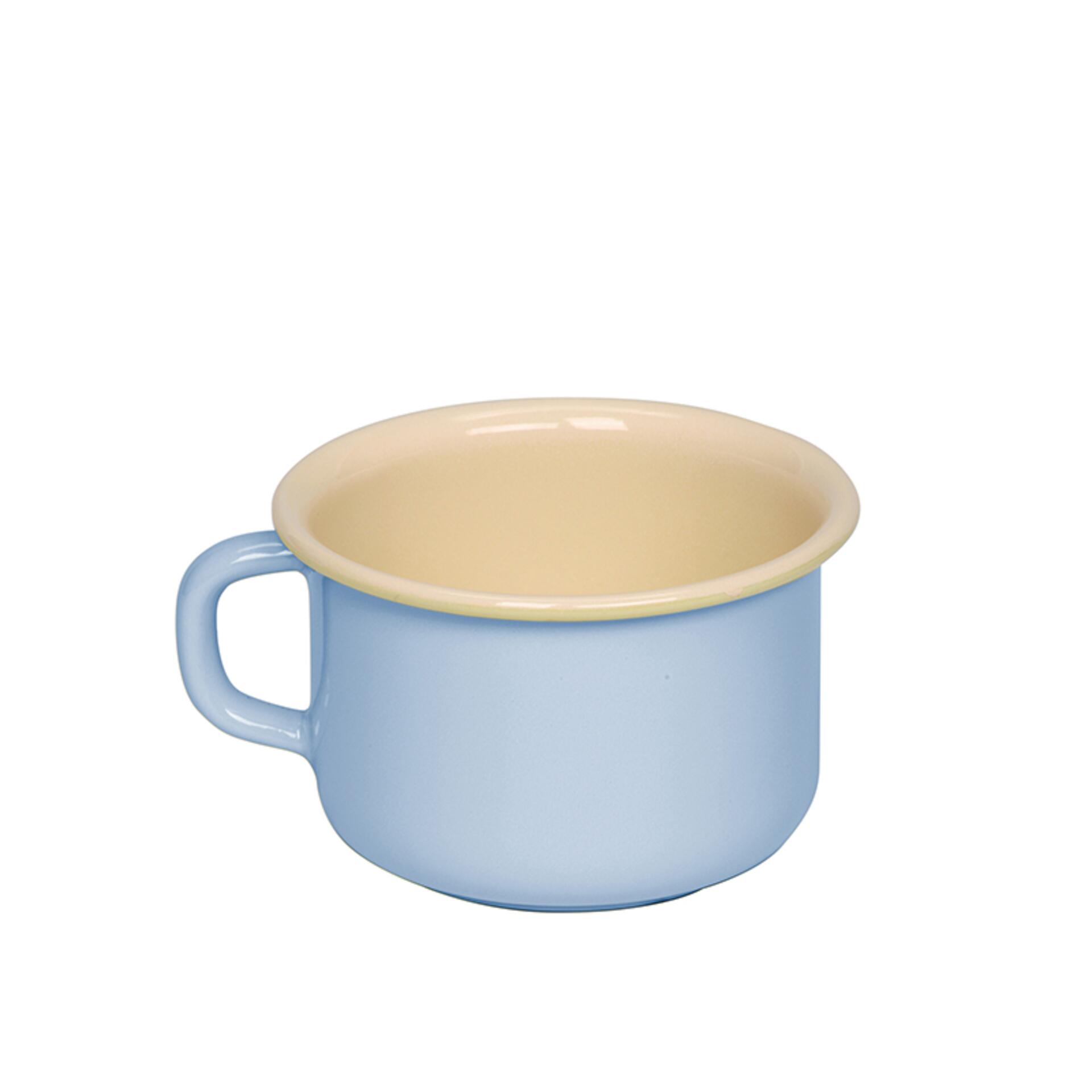 Riess Kaffeeschale Emaille 10 cm Blau
