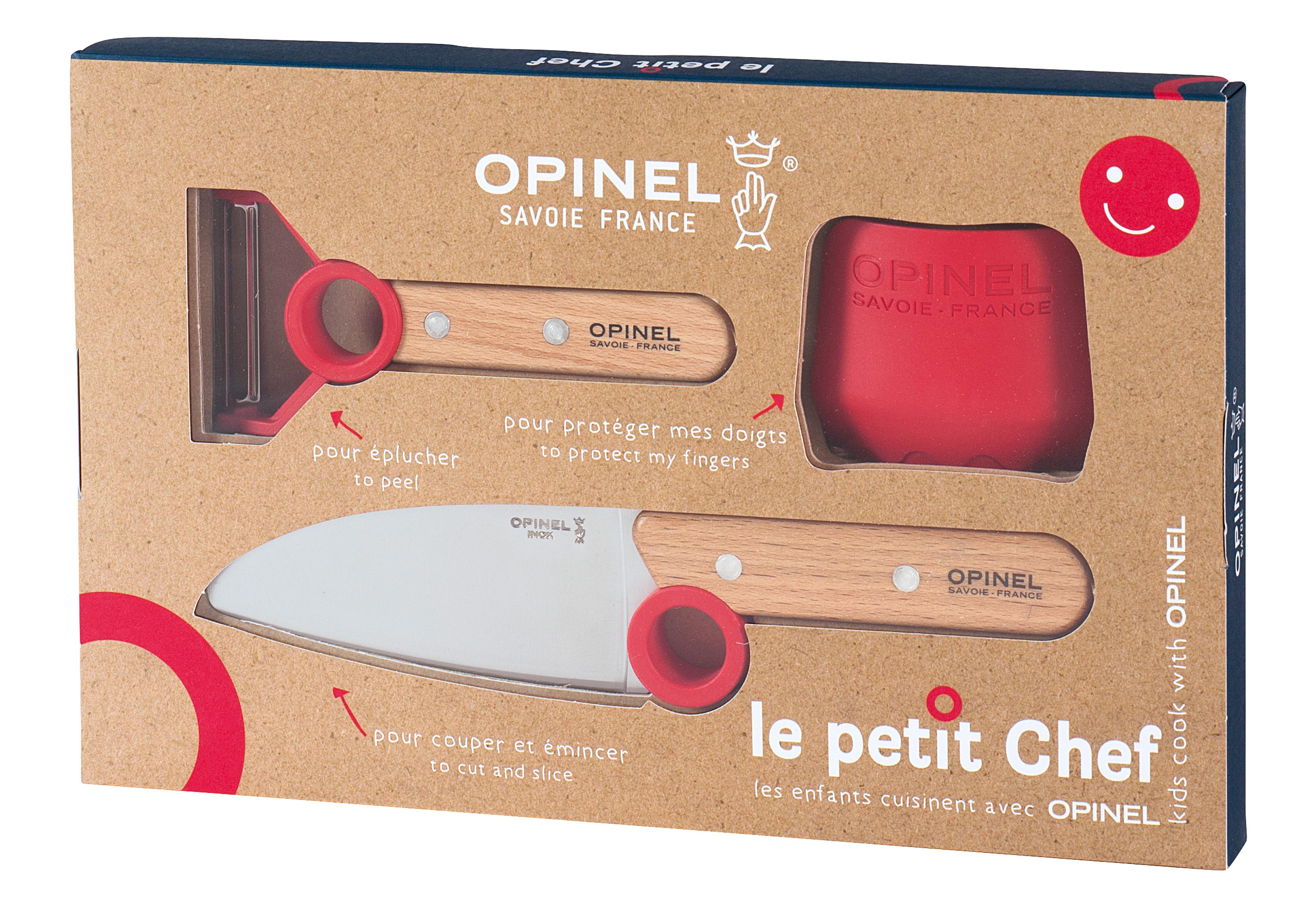 OPINEL Kinder Kochmesser-Set Le petit Chef 3teilig