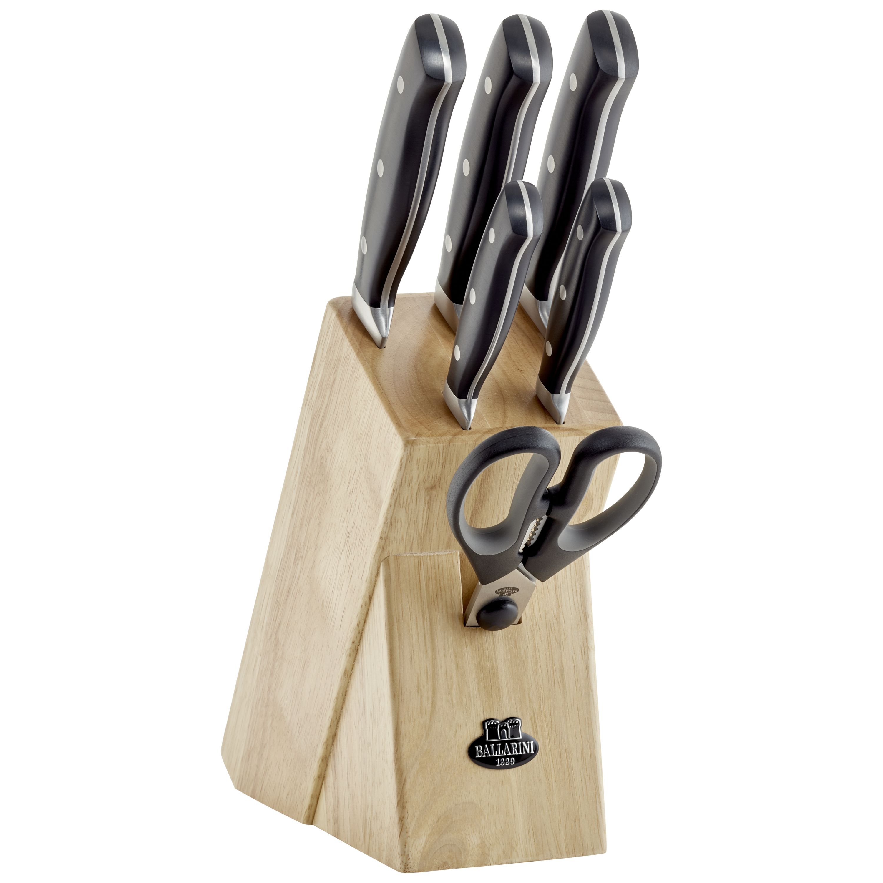 BALLARINI Brenta Messerblockset 7-tlg, Natur
