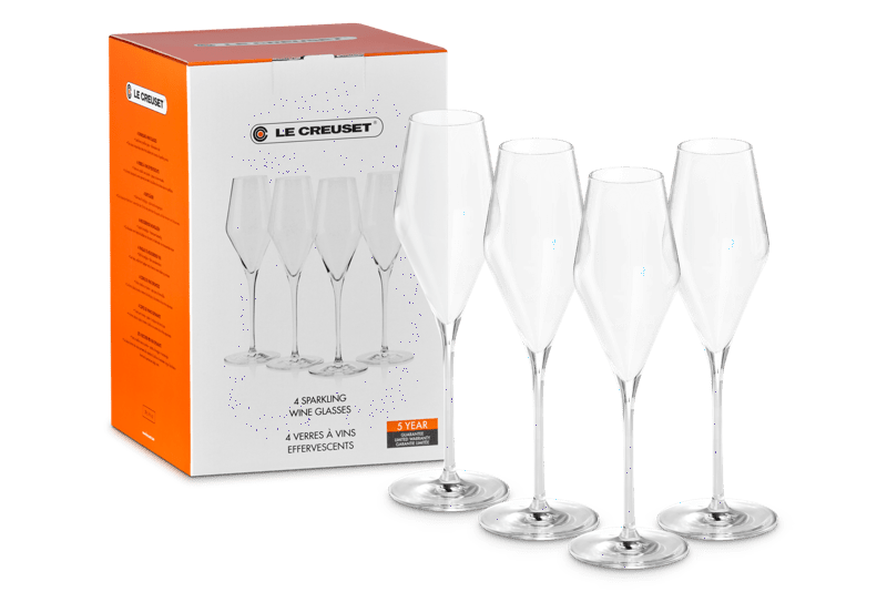 Le Creuset 4ER GLÄSER-SET SEKTKELCH