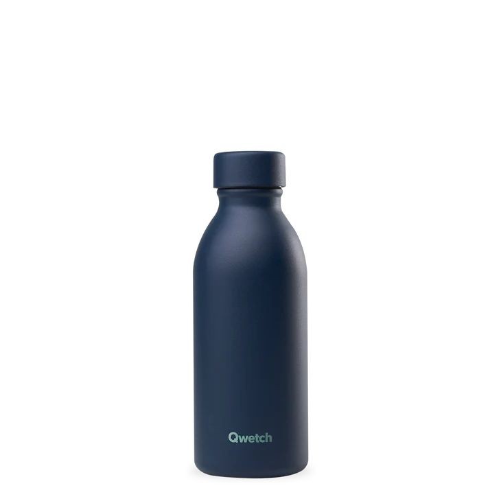 QWETCH Icon Isolierflasche matt nachtblau 500ml Ø 7.2 cm