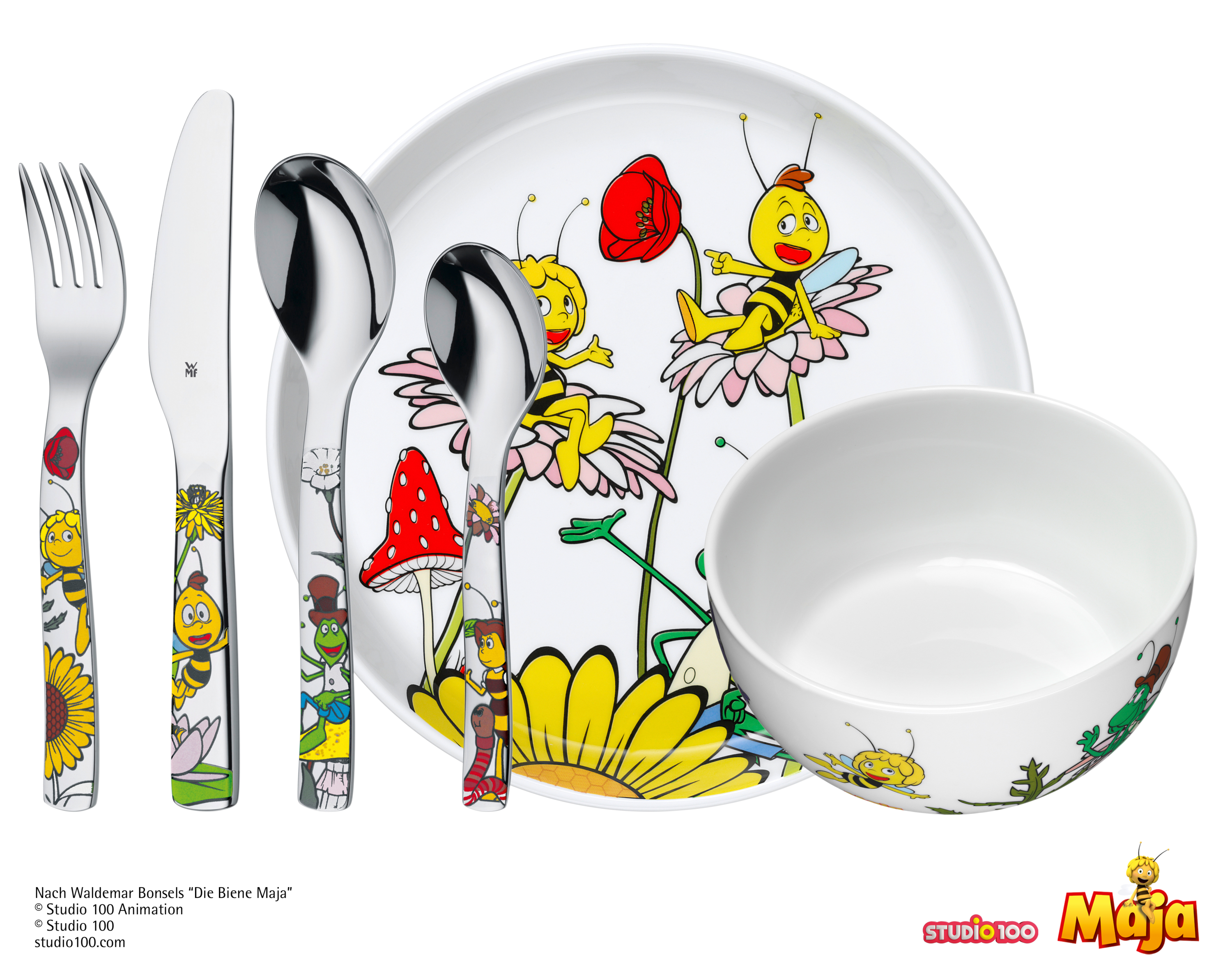 WMF Kinderbesteck-Set Die Biene Maja,