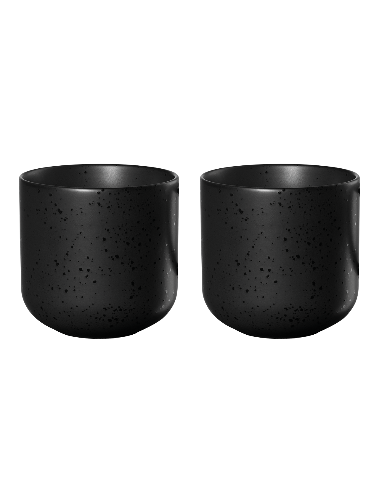 ASA coppa 2er Set Teebecher, kuro Schwarz matt