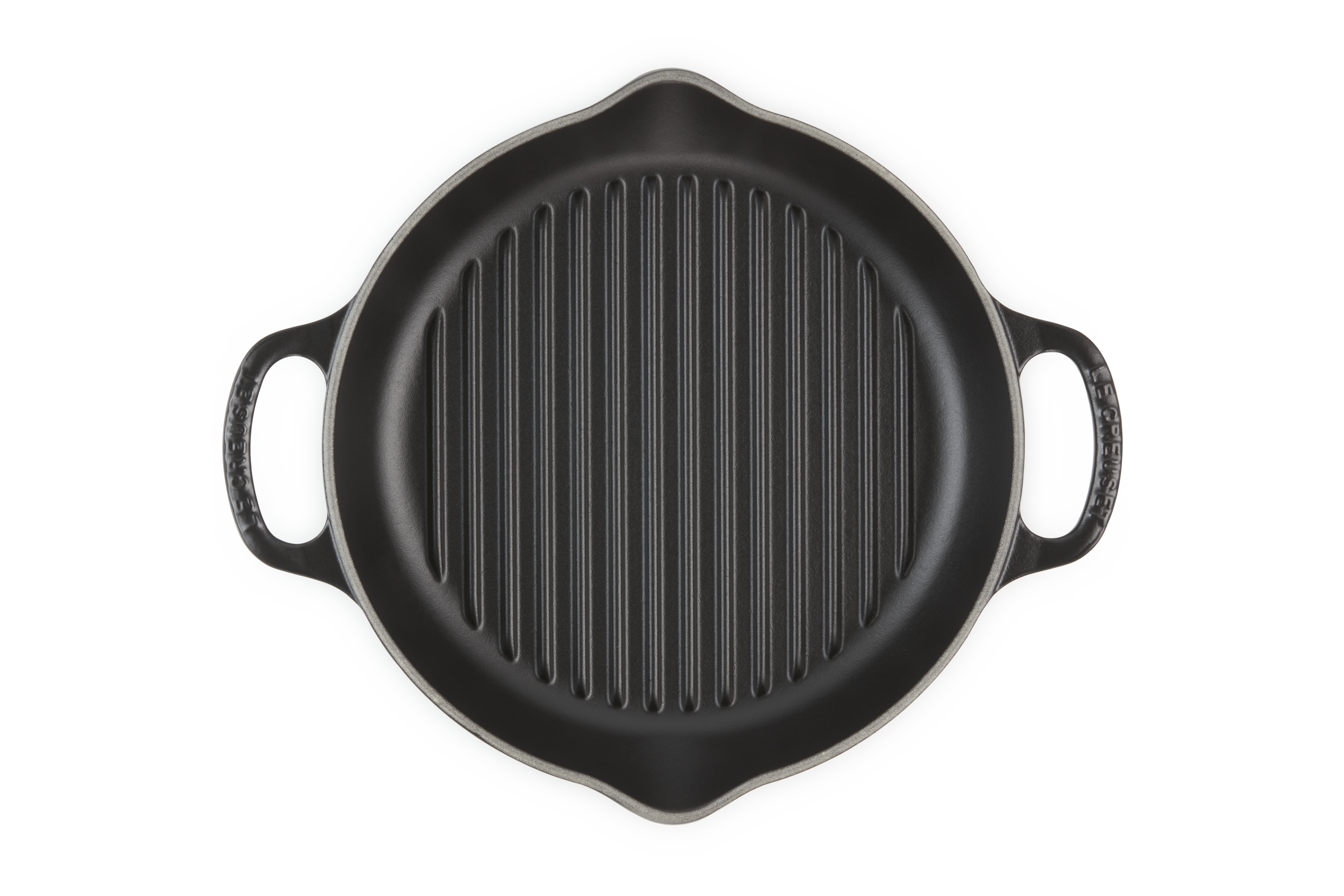 Le Creuset GRILLPLATTE RUND SIG 25 CM SCHWARZ
