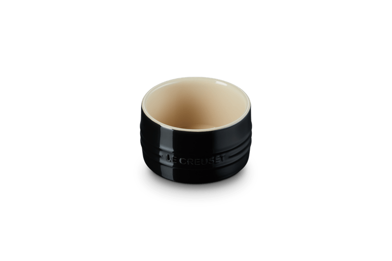 Le Creuset Stapelbares Förmchen Schwarz Glänzend