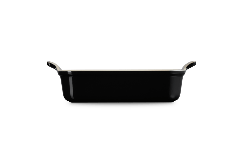 Le Creuset Auflaufform Tradition rechteckig 26 cm Schwarz Matt