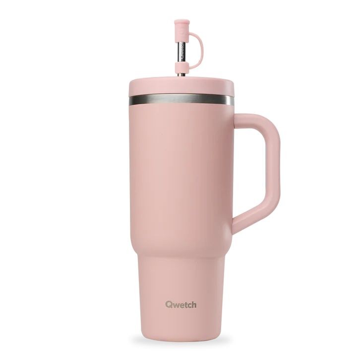 QWETCH Isolierbecher Edelstahl matt pastellrosa 900ml