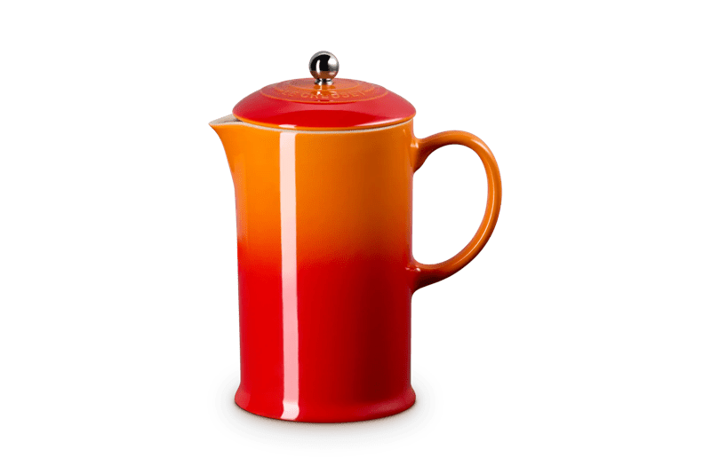 Le Creuset Kaffeebereiter aus Steinzeug  1L Ofenrot