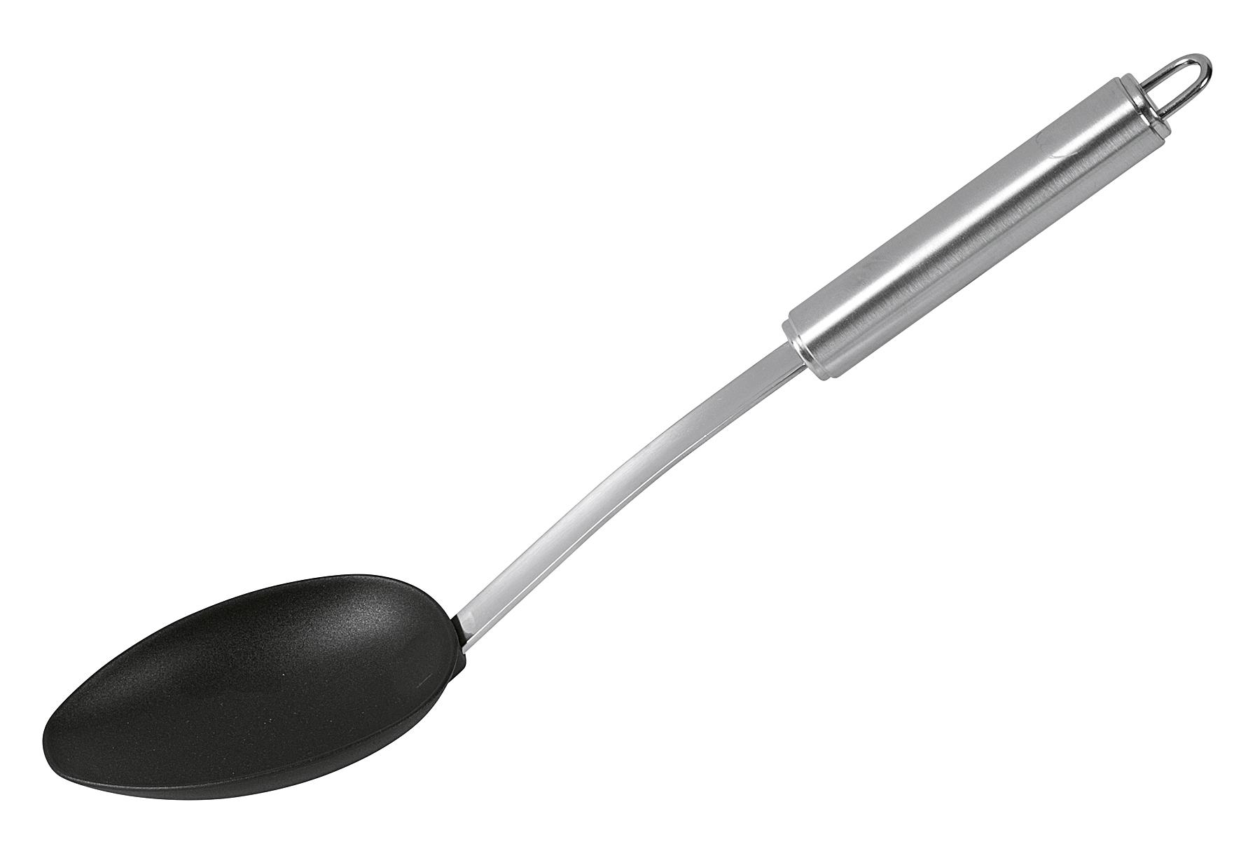 My Basics Universalkochlöffel Nylon mit Edelstahlgriff schwarz